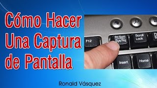 Como hacer una Captura de Pantalla en PC o Laptop [upl. by Darleen]