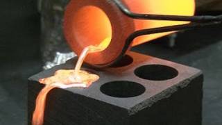 Melting Silver  Periodic Table of Videos [upl. by Nannette]