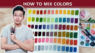 CÁCH PHA MÀU CƠ BẢN  HOW TO MIX COLORS  ZAC ART [upl. by Darrow435]