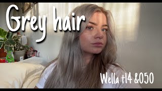 GREY HAIR USING WELLA T14 amp 050 [upl. by Acilegna]