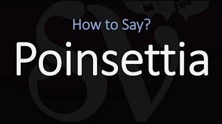 How to Pronounce Poinsettia CORRECTLY [upl. by Deroo]