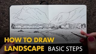 How to Draw a Landscape [upl. by Wye5]