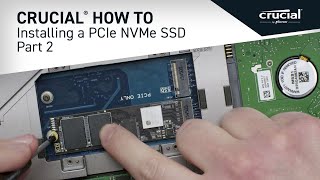 Part 2 of 4  Installing a Crucial® M2 PCIe NVMe SSD Install [upl. by Ayr525]