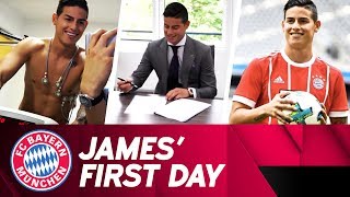 James Rodríguez🇨🇴  First Day at FC Bayern ⚽ [upl. by Rudin]