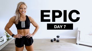 DAY 7 of EPIC  Dumbbell Lower Body Workout  40 Min Leg Day [upl. by Atiragram437]