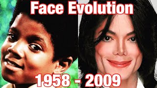 The Evolution Of Michael Jackson’s Face 1958  2009 0 to 50 Years Old [upl. by Gosnell66]