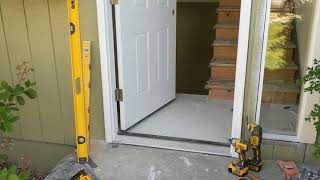 Jeld Wen Front Door Installation  Really crappy products and craftsmanship PART 1 [upl. by Dionis]