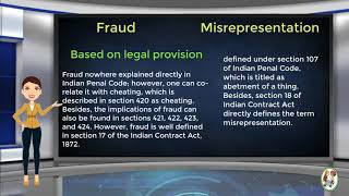 What is Difference Between Fraud amp Misrepresentation [upl. by Sylvan]