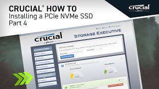 Part 4 of 4  Installing a Crucial® M2 PCIe NVMe SSD Optimize [upl. by Narok]