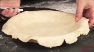 Perfectly fluted single crust pie shell [upl. by Lirrad]