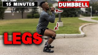 15 MINUTE LIGHTWEIGHT DUMBBELL LEG WORKOUT [upl. by Aneet]