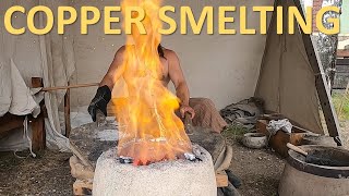 The ancient way of copper smelting copper making [upl. by Eiramanel]