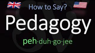 How to Pronounce Pedagogy CORRECTLY Meaning amp Pronunciation [upl. by Lerrej]