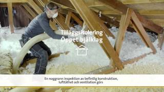 Tilläggsisolera med ISOVER InsulSafe® lösull [upl. by Gehlbach251]