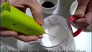 How To Make Latte Art with Mini Milk Frother [upl. by Nailuj]