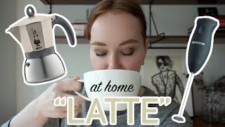 HOW TO MAKE A quotLATTEquot AT HOME moka pot  frother [upl. by Yttap38]