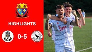 Caerleon 05 Cwmbrân Town  Gwent FA Senior cup  Quarter final highlights [upl. by Enalda]