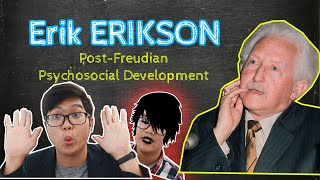 Erik ERIKSON  Identity CRISIS  PostFreudian Theory  Theories of Personality  Taglish [upl. by Znerol]