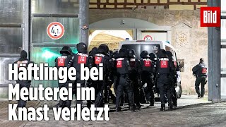 Gefängnismeuterei Polizei stürmt Knast in Thüringen  JVA Untermaßfeld [upl. by Inahet313]