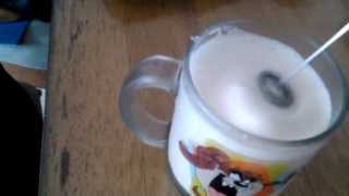 Aerolatte Review Frothing Cold Milk In Under 1 Minute [upl. by Atsyrk]